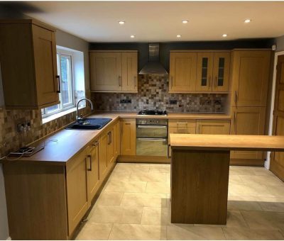 Kitchen before Kolorbond treatment.