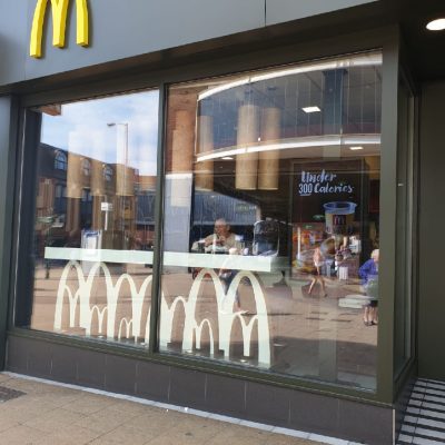 McDonalds exterior painted with Kolorbond.